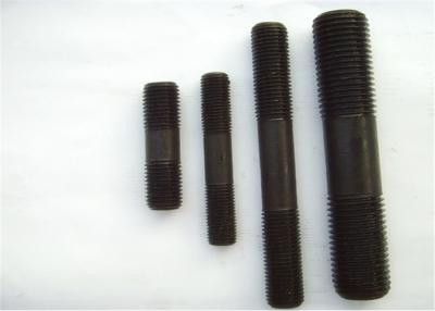 China GB Standard Double Ended High Strength Bolts With Full Thread Black Painted for sale