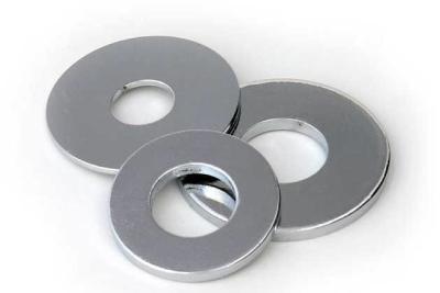 China Hardened M18 Galvanized Flat Washers , Flat Metal Washers For Bearing Plates for sale