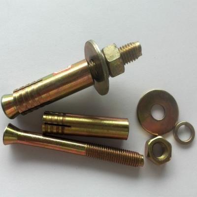 China Yellow M6 Elevator Bolts YZP /  HDG / Powder Coating Surface Treatment for sale