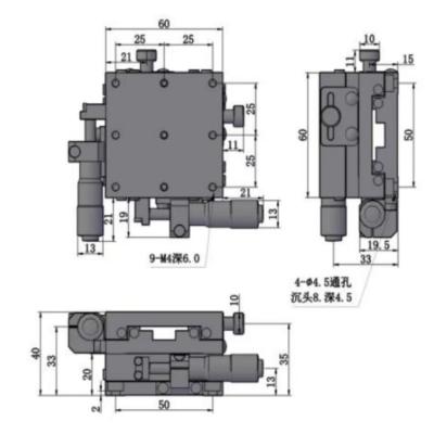 China Precise fit XYCRS40 linear displacement slide XYCRS40 axis platform XYCRS40 for sale