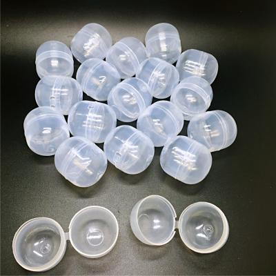 China Cheap empty capsule pp balls PVC 3*3.5cm diameter colored plastic balls for Toy Vending Machine for sale