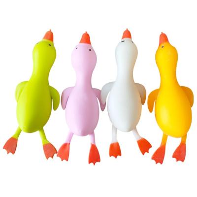 China Cute Children's Toys Color Duck Baby Toys Lovely Squeeze Rubber Ducks Mochi Toys Kids Funny Playful Person Play Toys for sale