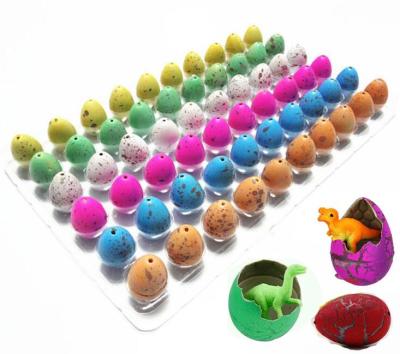 China 60pcs/box Novelty Gag Kids Toys 60pcs/box Cute Small Magic Hatch Growing Animal Dinosaur Eggs For Kids Toy Gifts Educational for sale