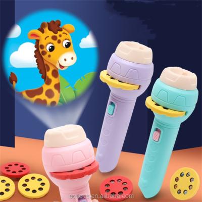 China Kids Toys Baby Sleep Story Book Flashlight Projector Torch Lamp Early Education Toy for Child Holiday Birthday Gift Light Up Toy for sale