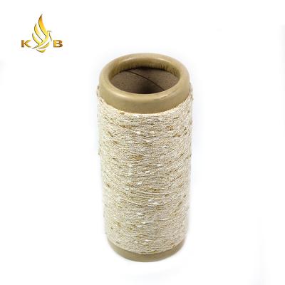 China Factory wholesale viable gold lurex knot yarn metallic polyester fancy yarn for knitting for sale