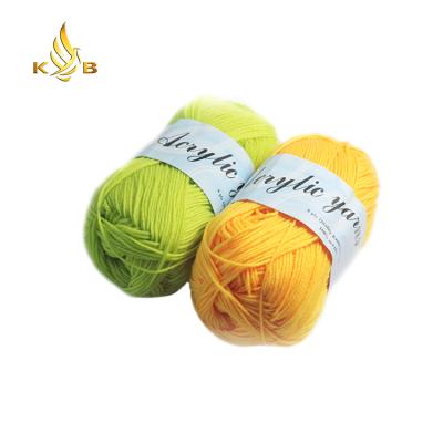 China Multicolor Creative High Tenacity Soft Acrylic Polyester Hand Knitting Yarn for sale