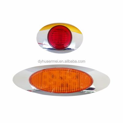 China Plastic Source factory 16LED chrome plated side marker lights license lamps turn lights LED chrome plated side marker lights for sale