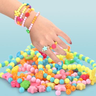 China Fuuny Jewelry Beads Set DIY Beads Bracelet Necklace Maker DIY Beads Kit Jewelry Making Kit Toys Kit For Kids for sale