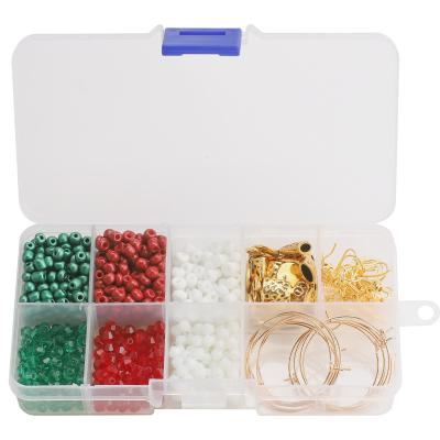 China Fashionable.Popular.Funny 2021 Christmas Beads Earring Set Making Kit Craft DIY Beads Accessories Toys Kit For Kids Christmas Earring for sale