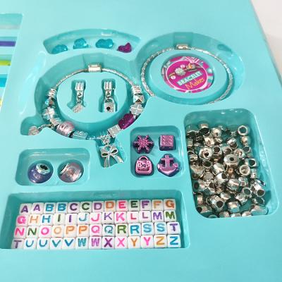 China Popular Girls Toys Bracelet Maker 2 in 1 Bead Jewelry Alphabet Letter for Bracelet Making Kit for Girl Jewelry Girls Bracelet for sale