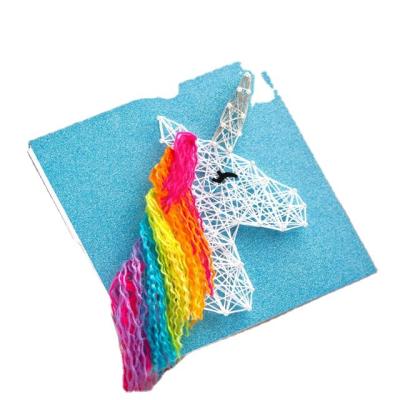 China Eco-friendly Material String Art Kits Craft Kit For Kids DIY Unicorn Toys Lover Gifts Unicorn String Art Kit Toys for sale