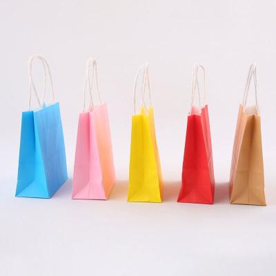 China Yunqian Recyclable Material Custom Bag Shopping For Small Commodity With Kraft Bags High Quality Printed Paper Handle for sale