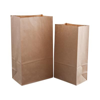 China Custom Recyclable Your Logo Design Burger Biscuit Snack Croissant Food Package Eco SOS 4 Size Biodegradable Kraft Paper Bags for sale