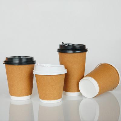 China PP-020 8oz 12oz 16oz Disposable Wholesale Biodegradable Ice Coffee Cup Wrapping Paper Hot Printed Drinking Coffee Cups for sale