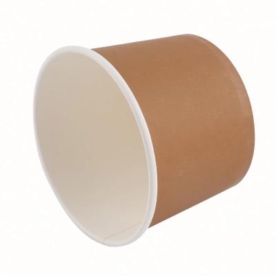 China Disposable Paper Bowl Packing Soup Food Container Disposable Paper Cup With Lid for sale