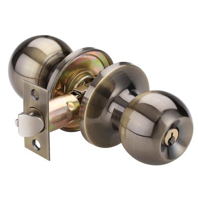 China Modern entry door knob zinc alloy tubular lock made of knob zinc alloy door locks for sale