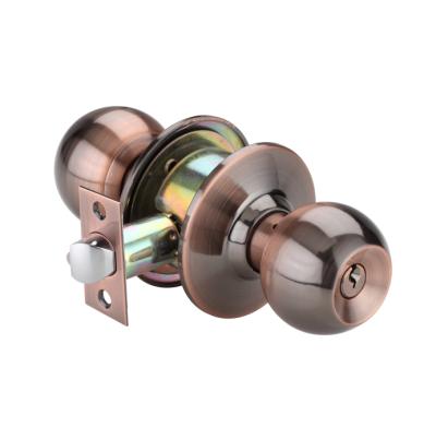 China Beautiful Wide Application Design Stainless Steel Security Knob Bedroom Lock for sale