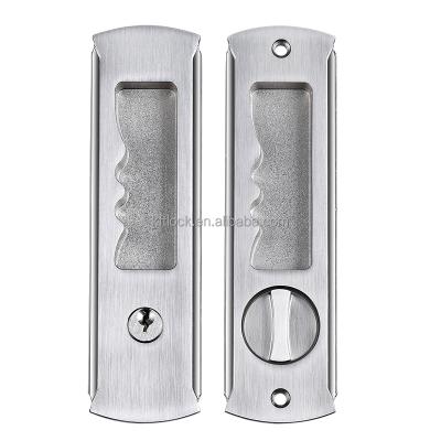 China Modern Sliding Door Latch Lock Body Sliding Door Lock With Single Cylinder Popular For Bedroom /Bathroom/Passage Sliding Door for sale