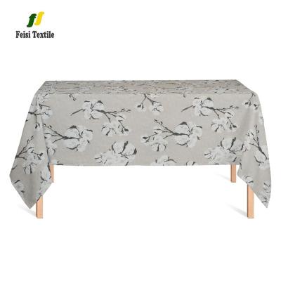 China Oilproof Easy Care Cotton Installation Design Waterproof Table Cloth For Home Textile for sale