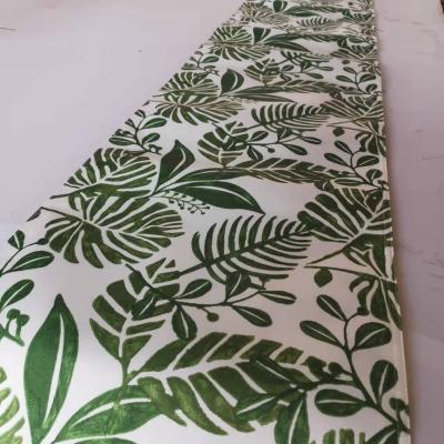 China China manufacturer high quality home restaurant waterproof polyester printing woven tablecloth runner for sale