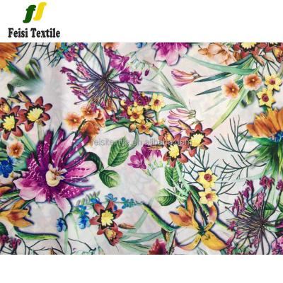 China Shaoxing Supplier Textiles Heat Transfer Printing Paper Colorful Flower Design For Women Dress for sale