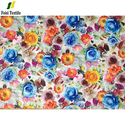 China Textiles China Manufacturer Blue Rose Flower Design Heat Transfer Printing Paper For Printing Fabric for sale