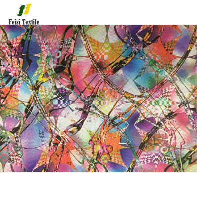 China textiles abstract messy lines geometric heat transfer printing paper with china supplier for sale