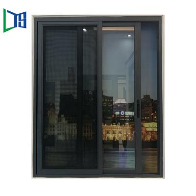 China White Aluminum Sliding Dubai Aluminum 2 Track Sliding Windows Designs Magnetic Fiber Aluminum Screen Window for sale