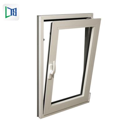 China Magnetic Screen Guangzhou European Style Inward Open Aluminum Tilt And Turn Window for sale