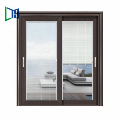 China Soundproof / Waterproof Aluminum Doors Sliding Interior Glass Kitchen Sliding Door With Fixed Panel for sale