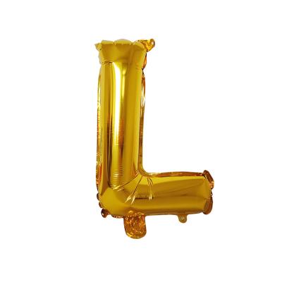 China 16inch Thin Balloons Gold Foil Letter Balloons Bridal Shower Party Decor for sale