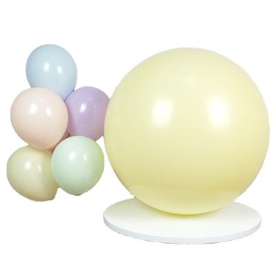 China 2021 Party Decoration Graduation Party Background Decoration Large Size 36 Inch Yellow Macaron Latex Balloons for sale