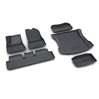 China Waterproof/anti-silp for Tesla Model 3 Car Floor Mats Model 3 All Weather Foot Protection Tray Trunk Mat Carpet Cargo Boot Liner 2019 2020 2021 2022 3D for sale