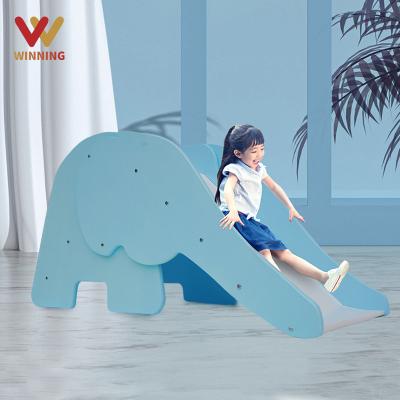 China Commercial Outdoor Playground Equipment Kindergarten School Kids Safe/Durable Earning Wooden Elephant Slide for sale