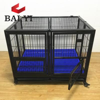 China Portable Soft Pet Stored Dog Kennel Kennel With Plastic Flooring And Top Opening for sale