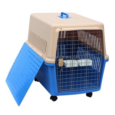 China Breathable Cheap Pet Air Cage / Box Flight Cage / Dog Transport Dog Cage for sale