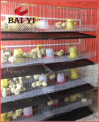 China Chick Layer Battery Cage For Sale And Easy Clean Layer Chick Poultry Farm Cages for sale