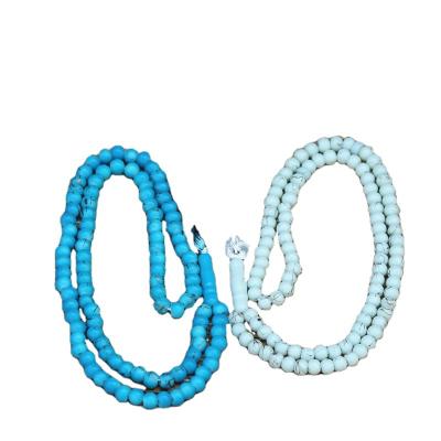 China CLASSIC Islamic Prayer Tasbih 99 Beads Muslim Supplies Resin Blue Prayer Beads for sale