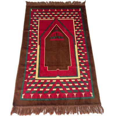 China Bestselling Stain Resistant, High Quality, Custom Made, Soft, Flannel Muslim Prayer Rug for sale