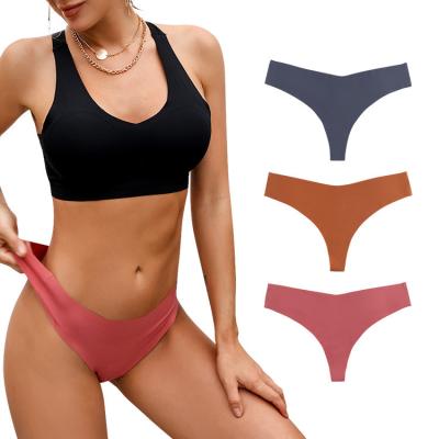 China Low Waist Antibacterial Sexy Thongs G - String Women's Underwear Sexy Lingerie Seamless Panties Female Comfortable Soft Sex Briefs Shorts for sale