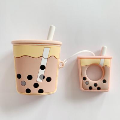 China Milky Full Cover Fashion Silicone Character Design Cover Earbuds Accessories Cool Soft Silicone Case Protective Case For Airpods for sale