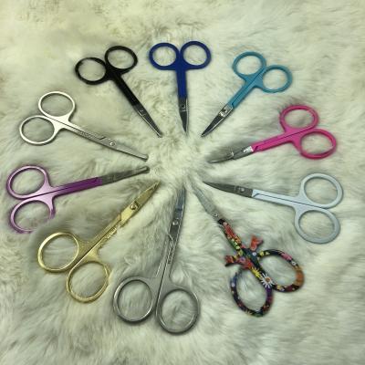 China Thinning Scissors Wholesale Portable Mini Trip Lash Scissor Cosmetic Stainless Steel Beauty Scissors for sale