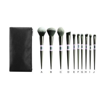 China Angular Blush 10pcsmakeup fancy brush set with bag for sale