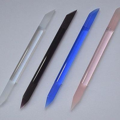 China New Design Popular Extraordinary Cylindrical Shape Glass Nail File for sale