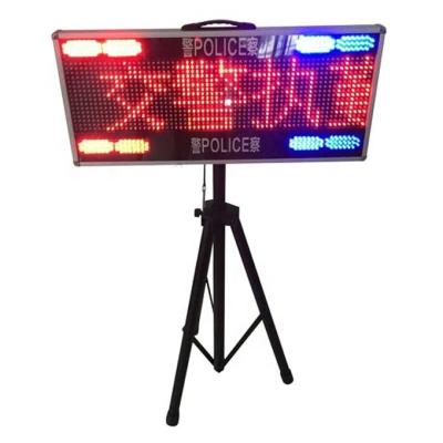 China Road Traffic Road Traffic Led Scrolling Display Message Board With Light And Stand XD-XSP-80 for sale