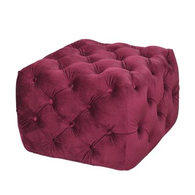 China (Other) Living Room Adjustable Soft and Comfortable Storage Cardboard Box Fabric Stool Step Foot Stool for sale