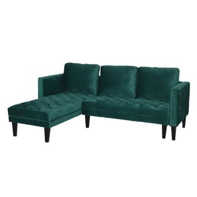 China (Size)Adjustable Simple Cheap Elegant Soft And Comfortable Dark Green Sofa Bed Home Furniture Sofa for sale