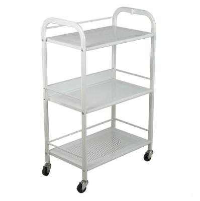 China Factory durable goods beauty salon SPA trolley glass metal trolley with 3 shelves for wholesale for sale