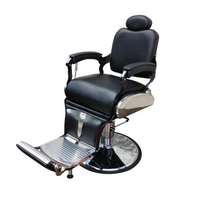 China Hydraulic Pump Men's Salon Equipment Beauty Salon Equipment Durable Material Barber Chair Black Portable Hair Salon Peluqueria Sillas de Peluqueria for sale