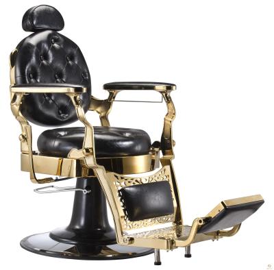 China Beautiful Factory Appearance Beauty Equipment Salon Furniture Barber Chair Gold Barber Chair For Beauty Salon Furniture Barber Shop for sale